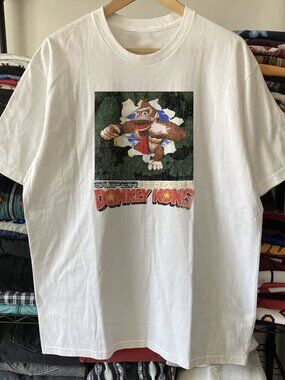 90s Super Donkey Kong Washed White Tee